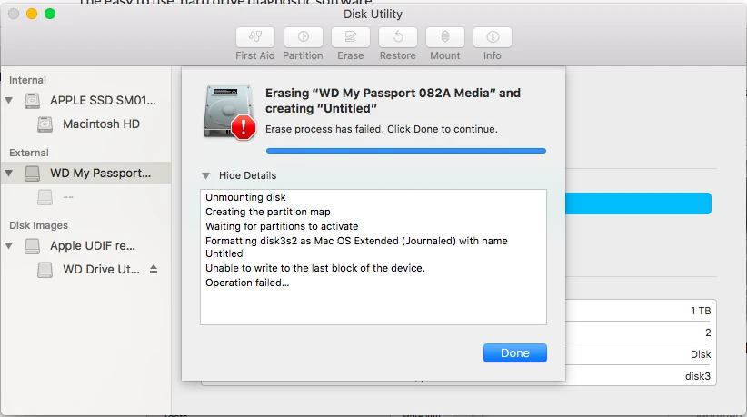 How to Fix Unable to Write to the Last Block of the Device On Mac? 2 How to Fix Unable to Write to the Last Block of the Device On Mac? 1